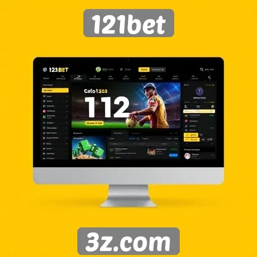 Análise da interface do usuário no site 121bet