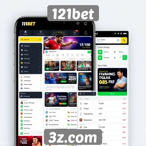 Interface e experiência do usuário no site 121bet